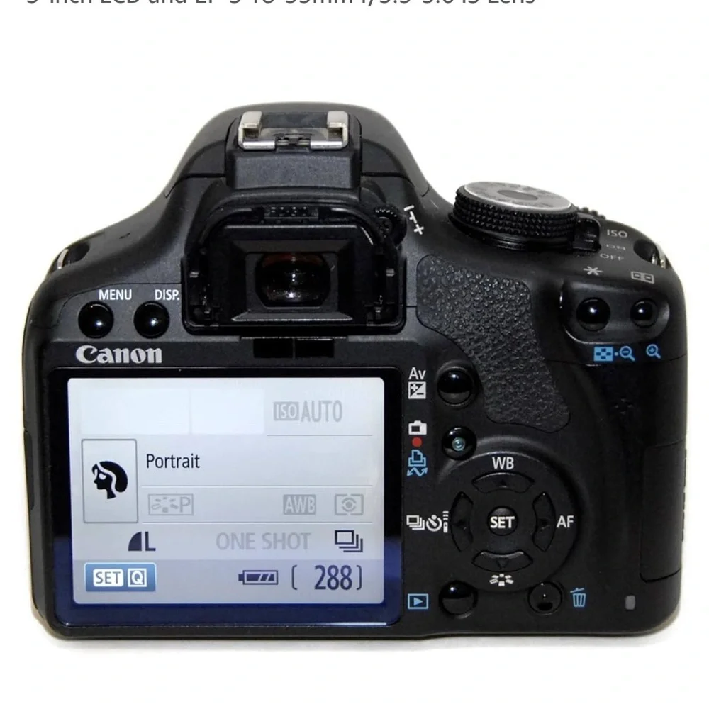 Canon EOS Rebel T1i Black Digital Camera Sleek Design
